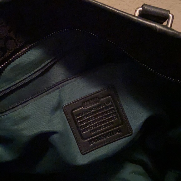 Coach black zipper tote bag - Picture 4 of 4